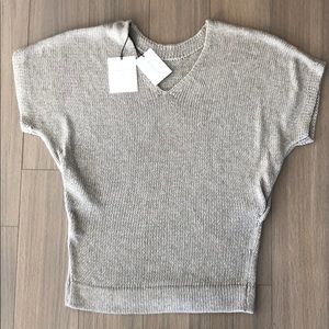 DVF Kai Short Sleeve Sweater in Chai